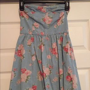 Floral Strapless Summer Dress