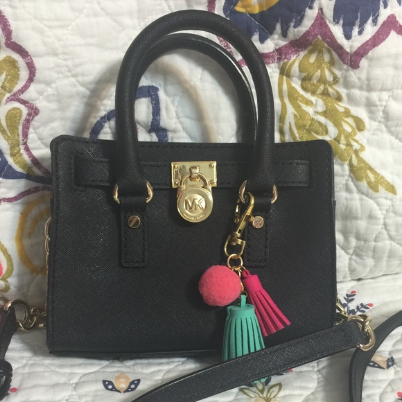 michael kors hamilton crossbody black
