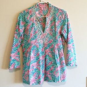 SOLDEUC Lilly Pulitzer Lobstah Roll Sarasota Tunic
