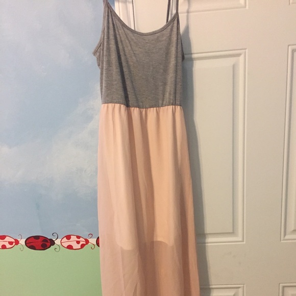 gray and pink maxi dress - Picture 1 of 1
