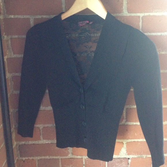 Little black cardigan sweater