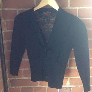 Little black cardigan sweater