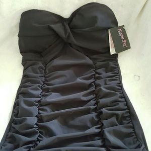 Swim FX one piece bathing suit size 8 shirred