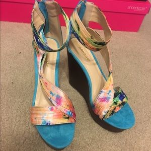 Fun colorful wedges