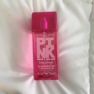Pink body mist