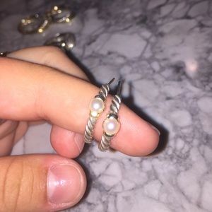 David Yurman Earrings w Pearls