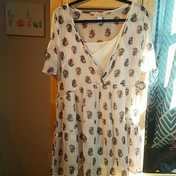 Paisly babydoll dress