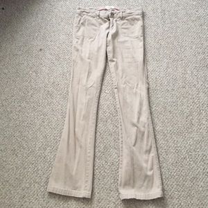 Hollister bootcut khaki pants