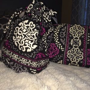 Vera Bradley makeup bag and small laundry bag