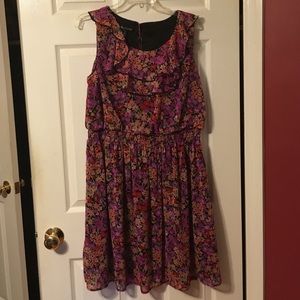 Pretty flower sheer dress