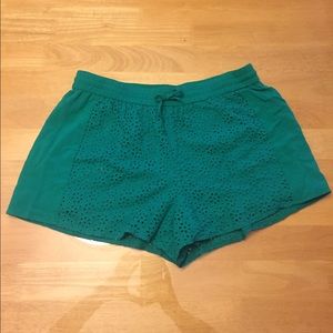 Green shorts from Francesca's