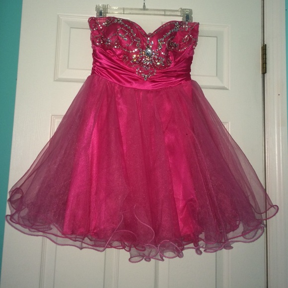Pretty Pink Short Formal Dress!