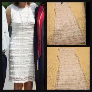 🎉WOW Price ⬇️🎉Flattering Fitted Ivory Lace Dress