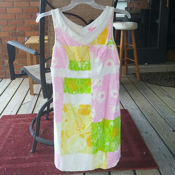 Lilly Pulitzer Pink Bandit Raccon Patch Shift