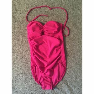 Deep pink flattering one piece!