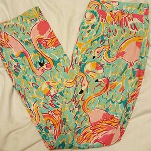 Lilly Pulitzer Flamingo Pants Peel N Eat