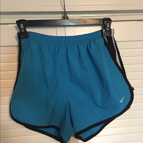 Blue nike running shorts