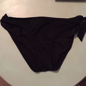 Solid black tie Victoria's Secret bottoms - M