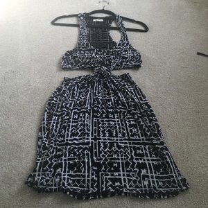UO silence and noise cut out dress, size small
