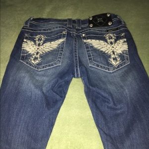 Size 28 (7) Miss Me jeans, only worn once