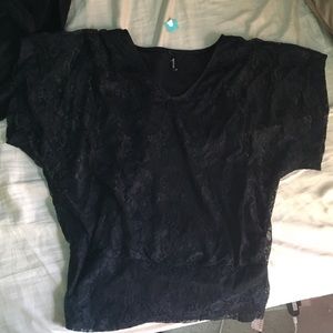 Lace Black Dress Shirt