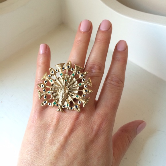 NWOT House of Harlow Peacock Statement Ring