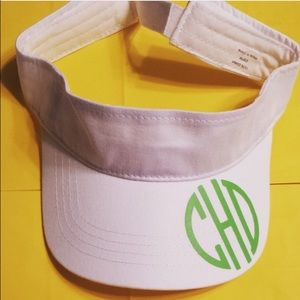 Monogrammed visor