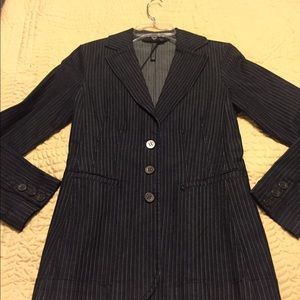 NWT Spring Dark Rinse Wash Blazer