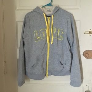 Incredibly soft LOVE zip up hoodie. LAST CHANCE!