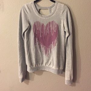 Cute heart graphic Chaser brand sweatshirt