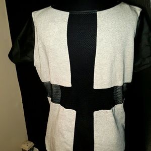 **SOLD** Faux Leather T shirt