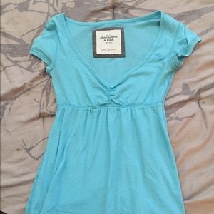 Baby blue A&F shirt