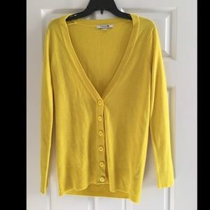 Forever 21 Yellow Cardigan