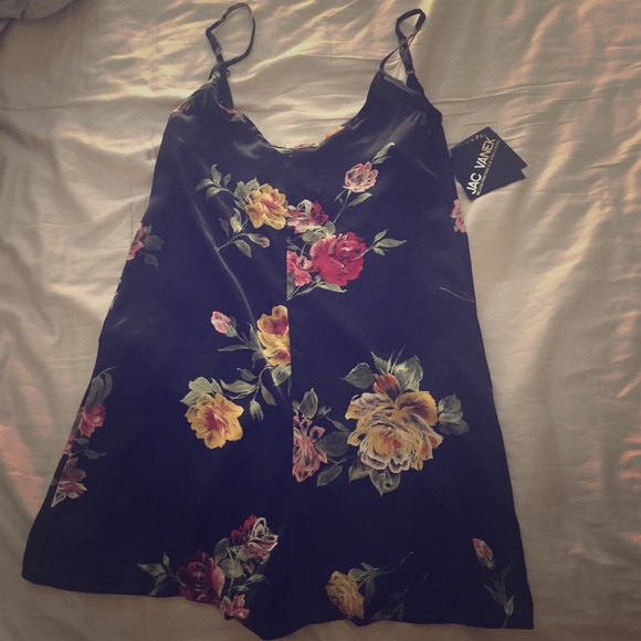 Jac Vanek Silky Floral Romper - Picture 1 of 3