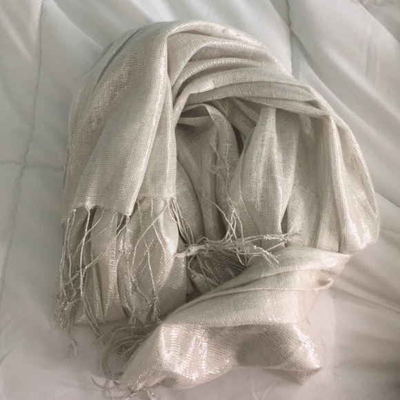 Metallic J. Crew scarf
