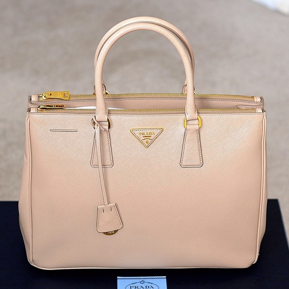 *SALE!* Prada Saffiano Lux Double Zip Tote