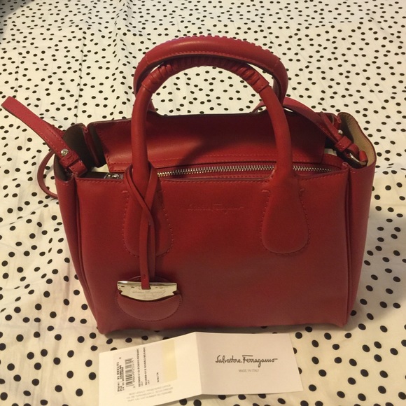 Ferragamo nolita red satchel
