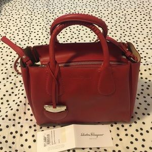 Ferragamo nolita red satchel
