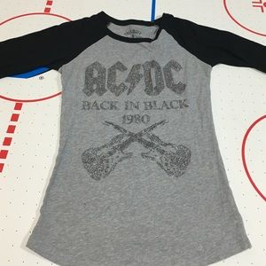 ACDC baseball tee