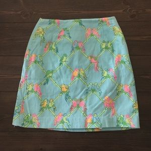 Lilly Pulitzer Vintage Parrot Skirt