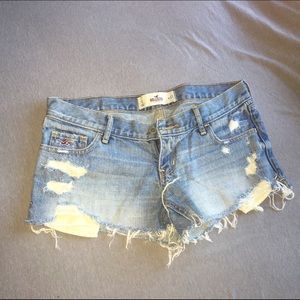 Distressed Hollister shorts
