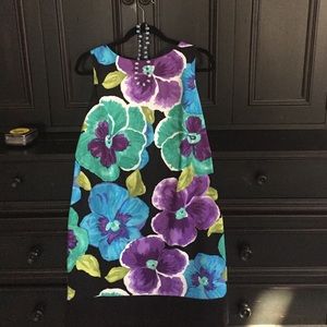 AB Studio floral sleeveless sheath dress SZ 14