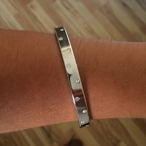 Swarovski silver crystal bangle