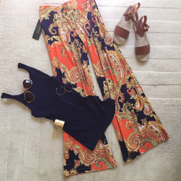 Ralph Lauren paisley palazzo pants