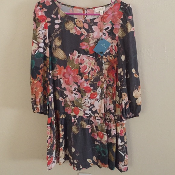 Meadow Rue floral dress size 6, brand new