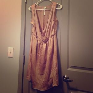 Rose Gold Satin Lauren Conrad Dress