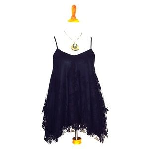 Alya Black Tank with Lace, Maternity Potential