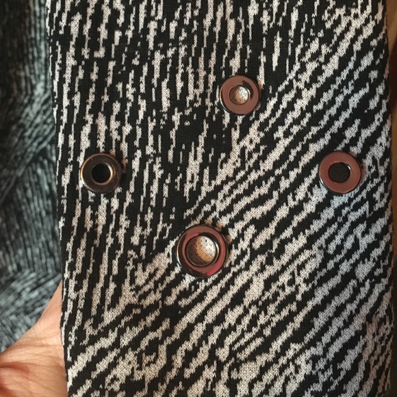 Belle Badgley Mischka. Black and white dress. - Picture 3 of 4