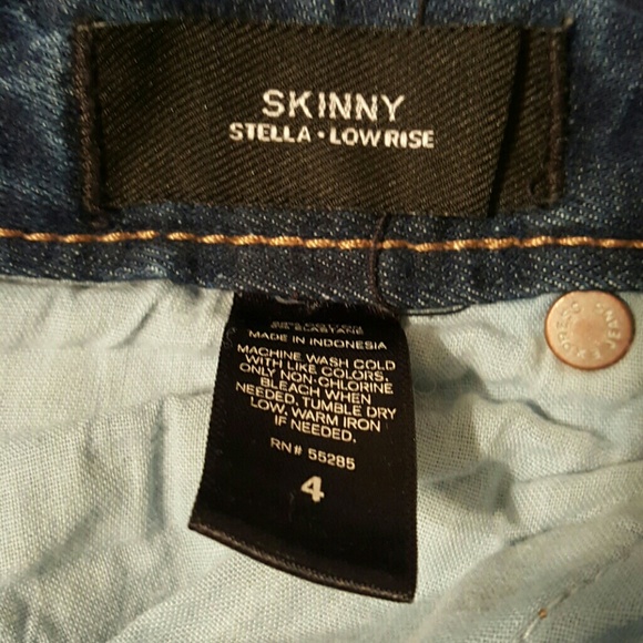 Express Stella Low Rise Skinny Jeans