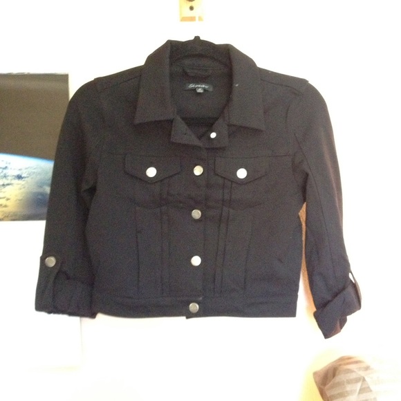 Black Cropped Jacket